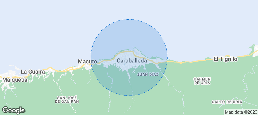 Caraballeda Airbnb map
